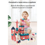 Set constructii casa si curte 251 piese | BuildTown - vivimall.ro