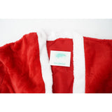 Set Costum de Mos Craciun, Vivimall, rosu, pentru adulti, catifea, 4 piese - vivimall.ro