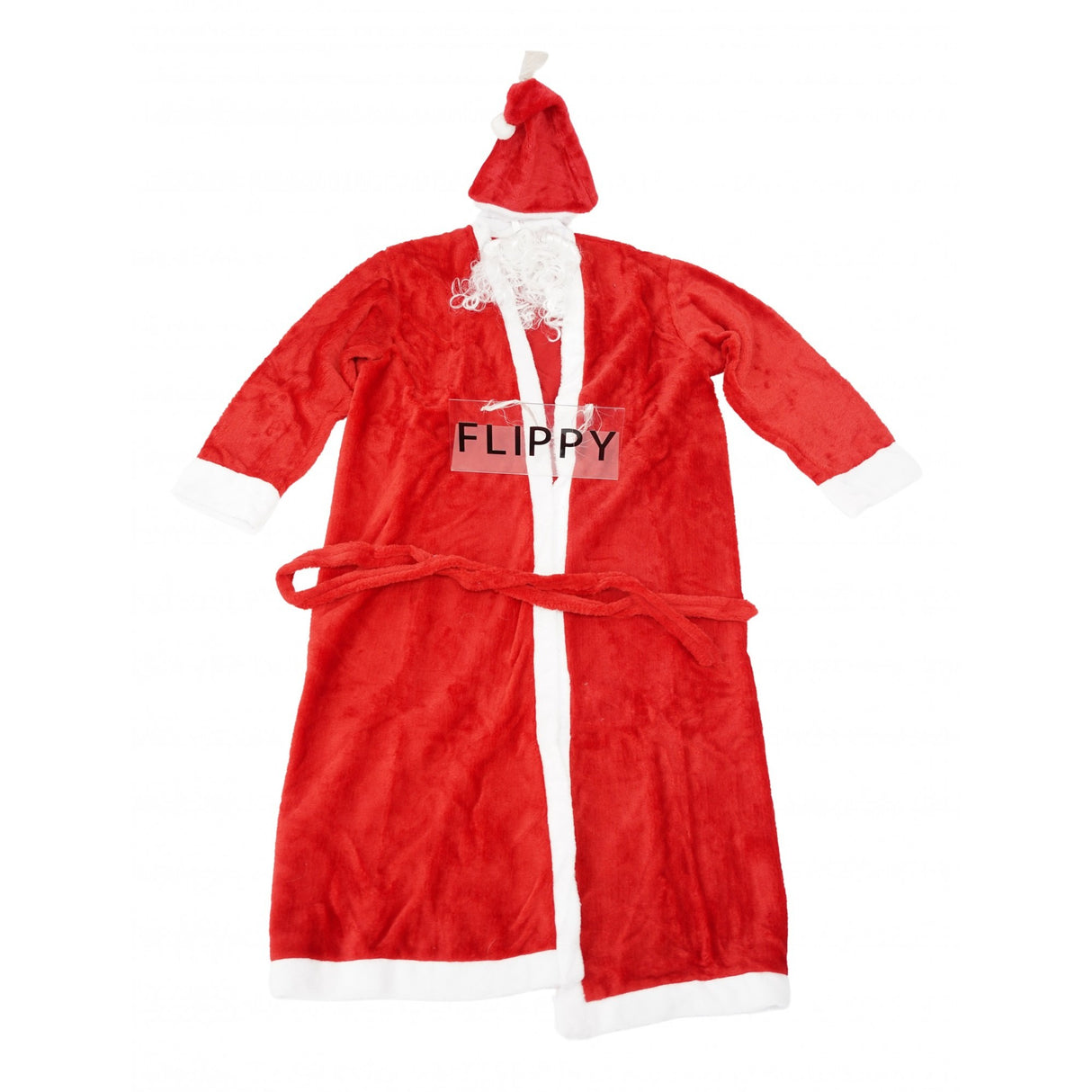 Set Costum De Mos Craciun, Pentru Adulti, Catifea, 4 Piese