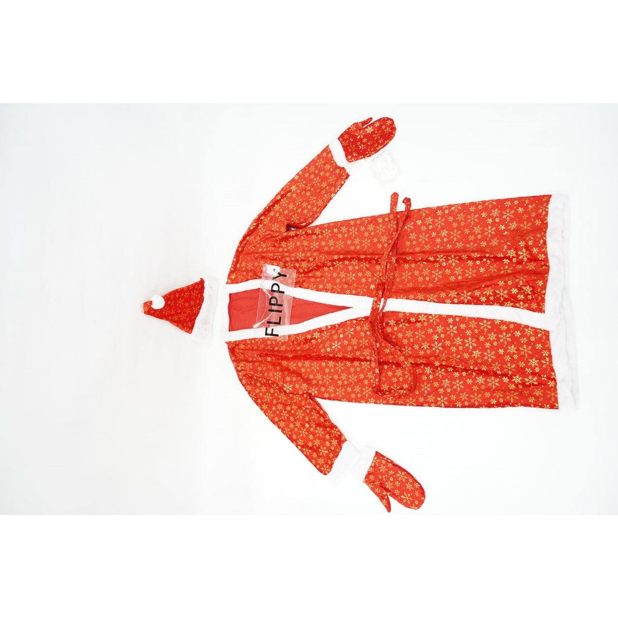 Set Costum De Mos Craciun, Pentru Adulti, Catifea, 5 Piese