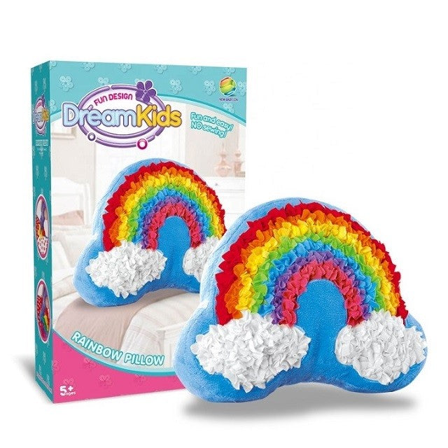 Set Creatie Perna Pentru Copii, Dream Kids, Curcubeu