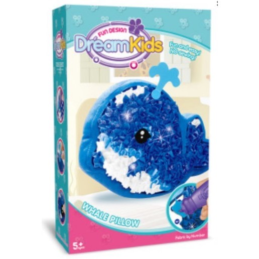 Set Creatie Perna Pentru Copii, Dream Kids, Delfin - vivimall.ro