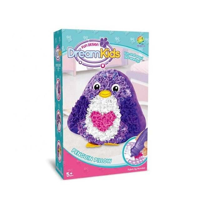 Set Creatie Perna Pentru Copii, Dream Kids, Pinguin