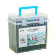Set Cutie 60 Markere, Vivimall, cu Alcool, Artist Markers, Cutie Plastic cu Maner, Vivimall, Multicolor - vivimall.ro