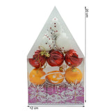 Set de 12 ornamente de brad, Flippy, de tip Glob, Multicolor, din polistiren, cu finisaj sclipitor , cutie  4  cm adancime x 20  cm inaltime x 12  cm lungime) - vivimall.ro