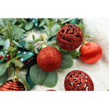 Set De 12 Ornamente De Brad, De Tip Glob, Din Polistiren, Cu Finisaj Sclipitor, Cutie 6 Cm Adancime X 23 Cm Lungime X 18 Cm Inaltime
