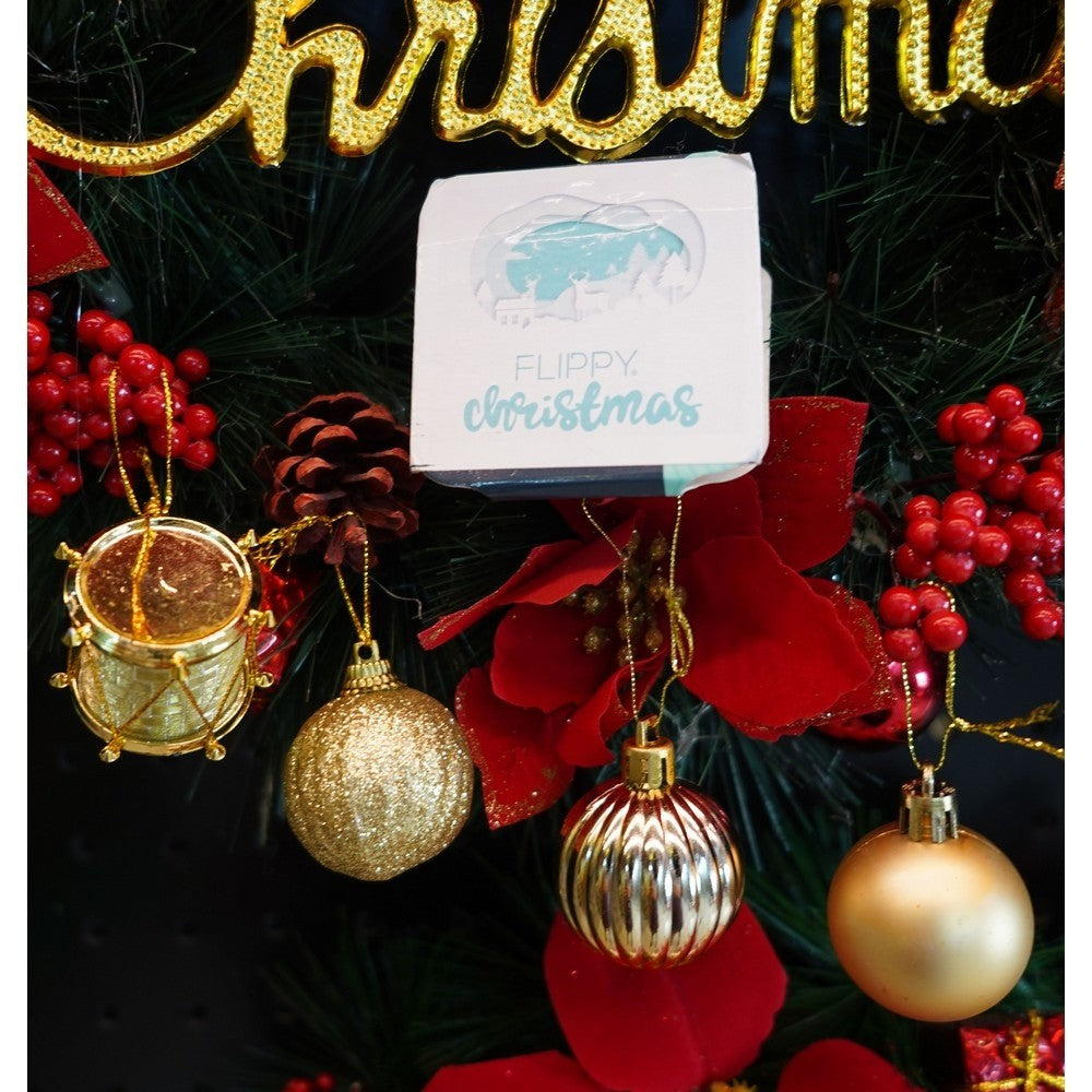 Set De 20 Ornamente De Brad, De Tip Glob, Din Polistiren, Cu Finisaj Sclipitor, Cutie 4 Cm Adancime X 20 Cm Lungime X 16 Cm Inaltime