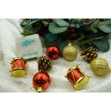 Set de 20 ornamente de brad, Flippy, de tip Glob, Multicolor, din polistiren, cu finisaj sclipitor , cutie  4  cm adancime x 20  cm lungime x 16  cm inaltime - vivimall.ro