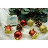 Set De 20 Ornamente De Brad, De Tip Glob, Din Polistiren, Cu Finisaj Sclipitor, Cutie 4 Cm Adancime X 20 Cm Lungime X 16 Cm Inaltime