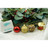 Set De 20 Ornamente De Brad, De Tip Glob, Din Polistiren, Cu Finisaj Sclipitor, Cutie 4 Cm Adancime X 20 Cm Lungime X 16 Cm Inaltime