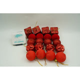 Set De 20 Ornamente De Brad, De Tip Glob, Din Polistiren, Cu Finisaj Sclipitor, Cutie 4 Cm Adancime X 20 Cm Lungime X 16 Cm Inaltime