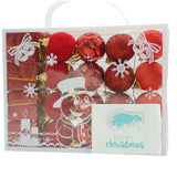 Set De 20 Ornamente De Brad, De Tip Glob, Din Polistiren, Cu Finisaj Sclipitor, Cutie 4 Cm Adancime X 20 Cm Lungime X 16 Cm Inaltime