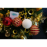Set De 24 Ornamente De Brad, De Tip Glob, / Rosu, Cu Ã¸ De 7 Cm, Din Plastic, Cu Finisaj Sclipitor , Cutie 16 Cm Lungime X 36 Cm Inaltime X 16 Cm Adancime, Resigilat - vivimall.ro