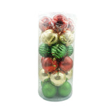 Set De 24 Ornamente De Brad, De Tip Glob, Cu Ã¸ De 8 Cm, Din Plastic, Cu Finisaj Sclipitor, Cutie 19 Cm Lungime X 42 Cm Inaltime X 19 Cm Adancime