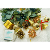 Set De 24 Ornamente De Brad, De Tip Glob, Din Polistiren, Cu Finisaj Sclipitor, Cutie 5 Cm Adancime X 29 Cm Lungime X 19 Cm Inaltime