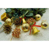 Set De 24 Ornamente De Brad, De Tip Glob, Din Polistiren, Cu Finisaj Sclipitor, Cutie 5 Cm Adancime X 29 Cm Lungime X 19 Cm Inaltime