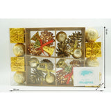 Set De 24 Ornamente De Brad, De Tip Glob, Din Polistiren, Cu Finisaj Sclipitor, Cutie 5 Cm Adancime X 29 Cm Lungime X 19 Cm Inaltime