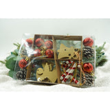 Set De 24 Ornamente De Brad, De Tip Glob, Din Polistiren, Cu Finisaj Sclipitor, Cutie 3 Cm Adancime X 20 Cm Lungime X 14 Cm Inaltime