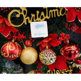 Set De 24 Ornamente De Brad, De Tip Glob, Rosu/, Cu Ã¸ De 8 Cm, Din Plastic, Cu Finisaj Sclipitor, Cutie 19 Cm Lungime X 42 Cm Inaltime X 19 Cm Adancime