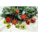 Set De 24 Ornamente De Brad, De Tip Glob, Rosu/, Din Polistiren, Cu Finisaj Sclipitor, Cutie 3 Cm Adancime X 20 Cm Lungime X 14 Cm Inaltime