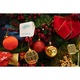 Set de 28 ornamente de brad, Vivimall, de tip Glob, Rosu/ Auriu, din polistiren, cu finisaj sclipitor , cutie  18  cm adancime x 22  cm inaltime x 18  cm lungime) - vivimall.ro