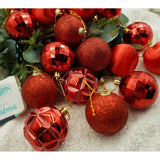 Set De 28 Ornamente De Brad, De Tip Glob, Din Polistiren, Cu Finisaj Sclipitor, Cutie 18 Cm Adancime X 22 Cm Inaltime X 18 Cm Lungime)