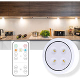 Set De 3 Lampi Led Fara Fir, Cu Baterii, 3 Culori De Lumina, Cu Telecomanda, Din Plastic - vivimall.ro