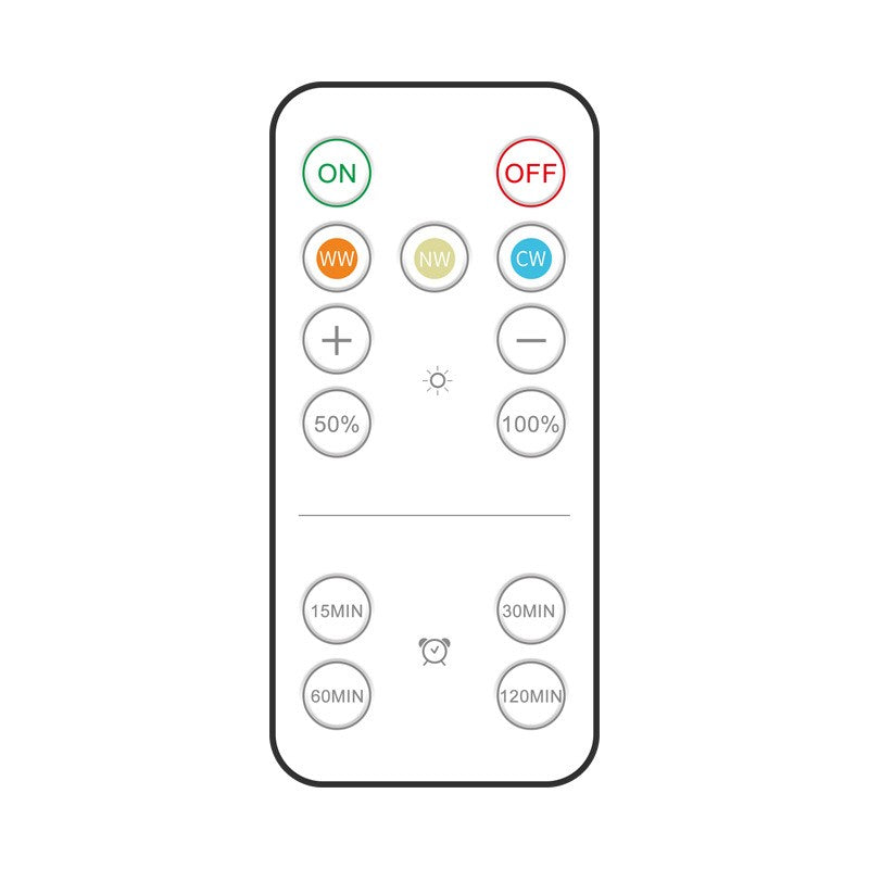 Set De 3 Lampi Led Fara Fir, Cu Baterii, 3 Culori De Lumina, Cu Telecomanda, Din Plastic - vivimall.ro