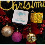Set De 35 Ornamente De Brad, De Tip Glob, / Mov, Din Polistiren, Cu Finisaj Sclipitor, Cutie 14 Cm Adancime X 23 Cm Inaltime X 14 Cm Lungime)
