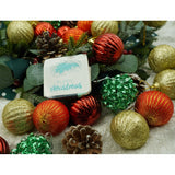 Set De 35 Ornamente De Brad, De Tip Glob, Din Polistiren, Cu Finisaj Sclipitor, Cutie 14 Cm Adancime X 23 Cm Inaltime X 14 Cm Lungime)