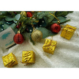 Set De 35 Ornamente De Brad, De Tip Glob, / Rosu, Din Polistiren, Cu Finisaj Sclipitor, Cutie 11 Cm Adancime X 19 Cm Inaltime X 11 Cm Lungime)