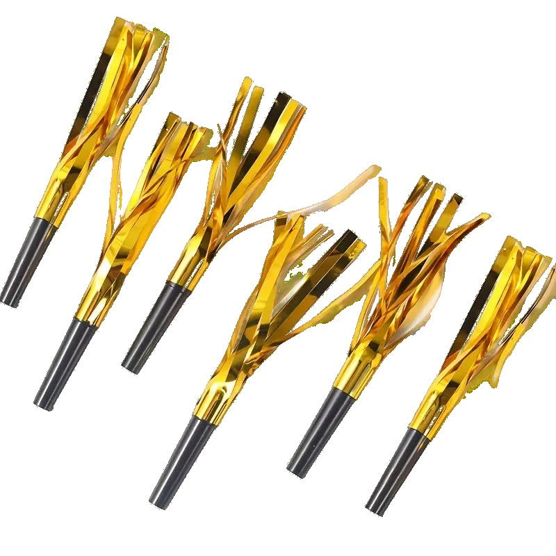 Set 6 Fluiere Party Cu Franjuri, Din Plastic,