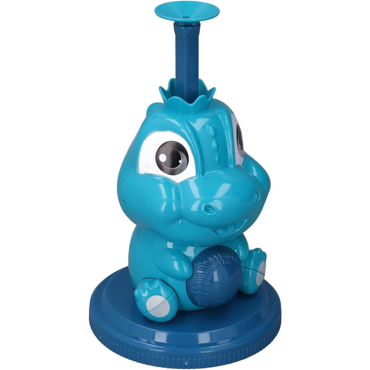 Set de Baseball 5 Piese pentru Copii, Vivimall, Jucarie Dinosaur Press, 14x23 cm, Verde/Albastru - vivimall.ro