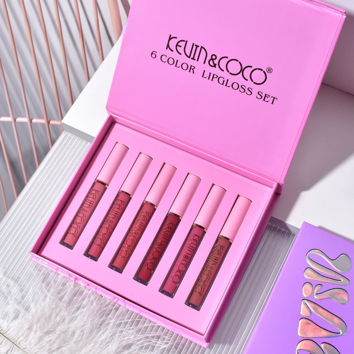 Set 6 Lip Gloss-uri Pink Girl | PinkLips - vivimall.ro