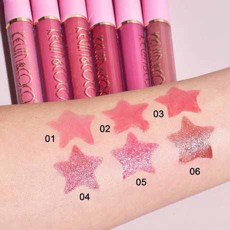 Set 6 Lip Gloss-uri Pink Girl | PinkLips - vivimall.ro