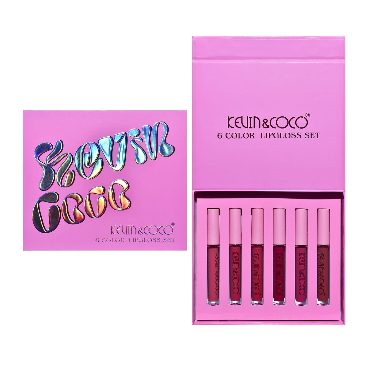 Set 6 Lip Gloss-uri Pink Girl | PinkLips - vivimall.ro