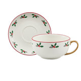 Set De Ceai, Tema Craciun, Ceainic 420 Ml, Cana 310 Ml, Farfurie, Din Portelan - vivimall.ro