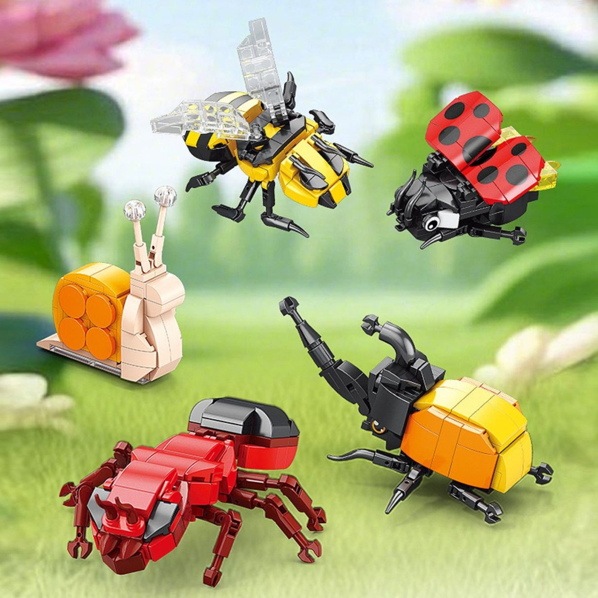 Copil asamblând modelul 3D de bondar Flippy, jucărie educativă pentru 6+ ani