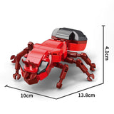 Piesele setului de construcție Flippy Furnica de Foc, 128 componente plastic ABS – vedere de sus