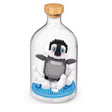 Set de construit în sticlă Flippy Pinguin, 553 piese din plastic multicolor, vedere frontală produs asamblat
