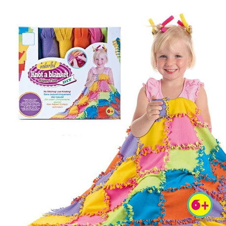 Set De Creatie Diy Tesut Si Tricotat, Patura 6+ Ani