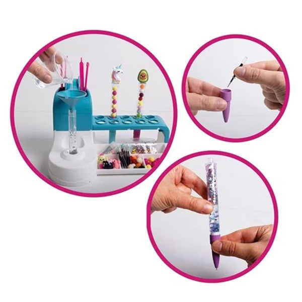 Set de Creatie, Vivimall, Stiloul Magic, +6 Ani, peste 50 de Accesorii, Laborator de Creatie Pixuri, 34 x 31 x 8 cm, Multicolor - vivimall.ro