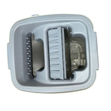 Set De Curatenie, Mop Si Galeata, Capacitate 5.7 L, 4 Rezerve Microfibra Incluse, Plastic, Utilizare Umeda/Uscata, Stoarcere Fara Maini - vivimall.ro