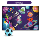 Set De Fotbal Joc Recreativ Pentru Copii, Model Extraterestrii, Minge Cu Scai, Poarta Din Material Textil, 150 X 100 Cm