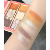 Paleta de Machiaj, KEVIN & COCO, Pink Barbie Girl. Fard de Pleoape, 6 culori, 11.3 x 8.2 x 1.3 cm, Model Flower Girl