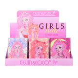 Paleta De Machiaj, Kevin & Coco, Pink Barbie Girl. Fard De Pleoape, 6 Culori, 11.3 X 8.2 X 1.3 Cm, Model Flower Girl - vivimall.ro