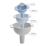 Set De Palnii Multifunctionale + Filtru, 4 In 1, Din Plastic, 11 X 10 Cm, Albastru - vivimall.ro