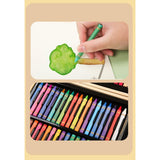 Set 180 Piese pentru Desen si Pictura, Vivimall, Tip Servieta din Lemn, Model Natur, 46 x 30.9 x 4.1 cm, Multicolor - vivimall.ro