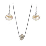 Set Din Argint 925 Colier Si Cercei Cu Elemente Swarovski