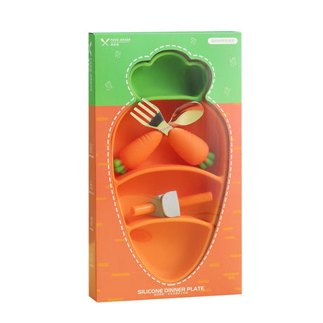 Set Diversificare Bebelusi Din Silicon Morcov | TinyBite